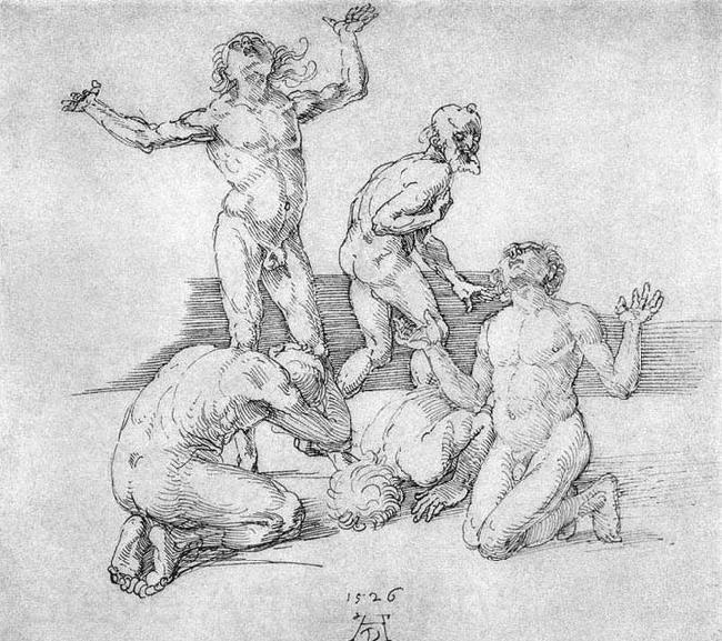 Albrecht Durer Five Male Nudes